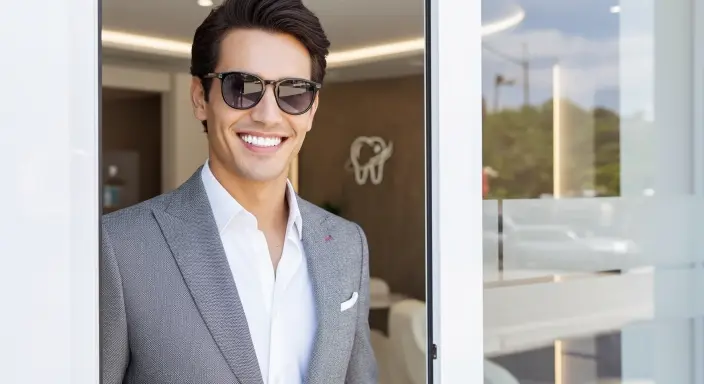 Gozluklu White Disli Happy Man